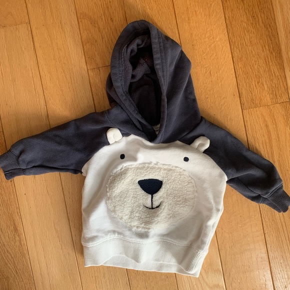 Polar Bear Sweatshirt 3 months Carter’s - Picture 2 of 3
